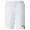 PUMA Men's Ess Tape 9" Track Shorts, Size XL, Cotton, White.  Buyers Note -