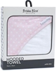 BUBBA BLUE Polka Dots Hooded Towel, Pink, (96527).