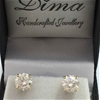 9ct Yellow Gold, 5.18ct Moissanite Earring