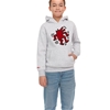 2 x KEITH HARING Youth Hoodie, Size M (10/12), 70% Cotton, Heather Grey.  B
