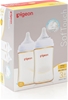 2 x PIGEON SofTouch III Baby Bottle for 3+ Months Babies, 240ml, Twin Pack.