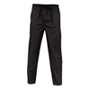 9 x DNC Polyester Cotton Drawstring Chef Pants, Size 2XL, Black.