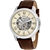 FOSSIL Men's 44mm Grant Automatic Self Wind Watch, Beige Dial, Brown Leathe