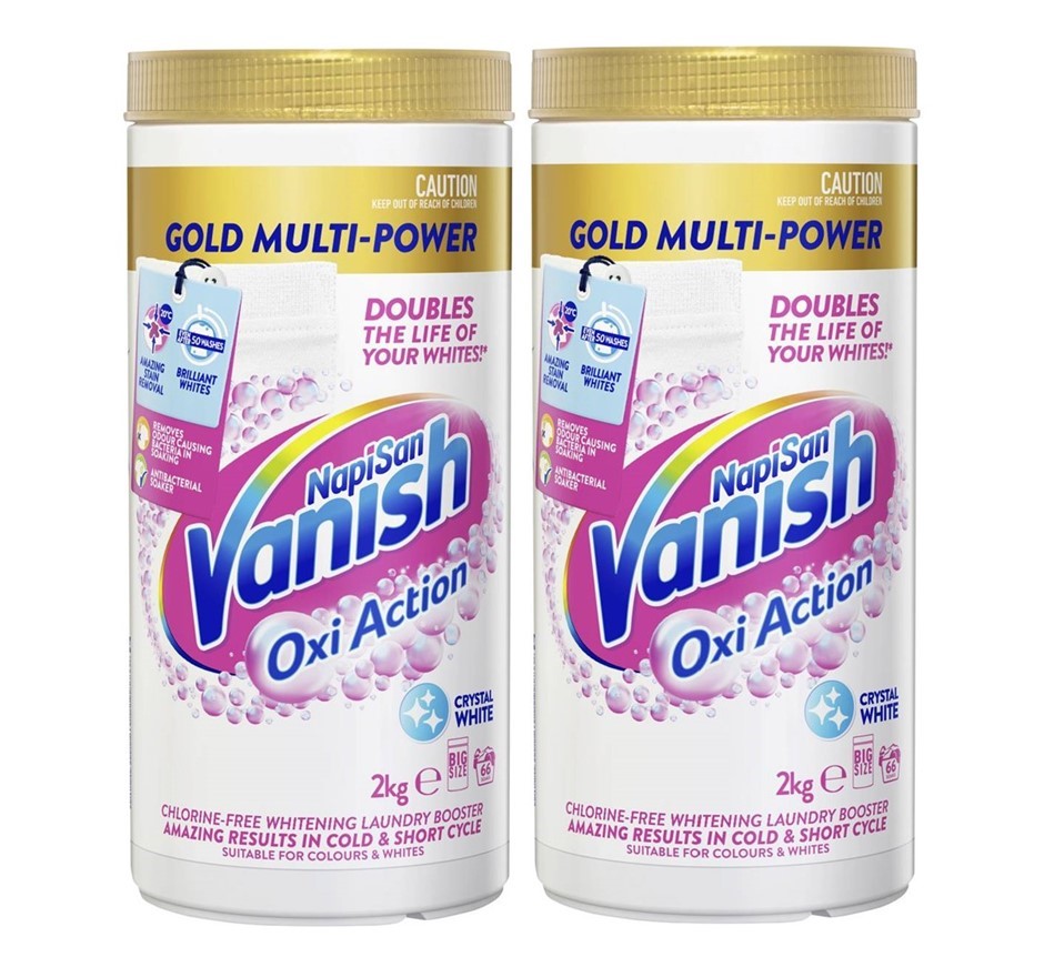 2 x VANISH NAPISAN Vanish Oxi Action Gold Multi Power Stain Remover & Laund