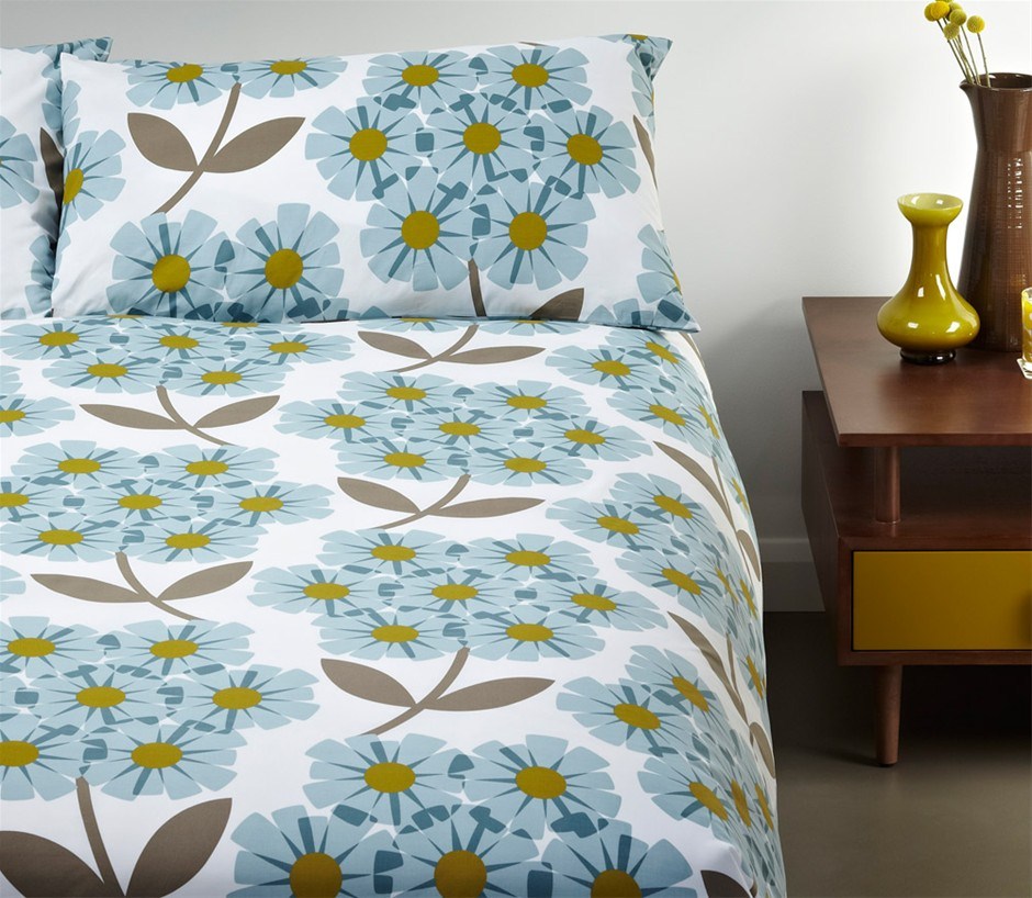 Buy Orla Kiely 100 Cotton Quilt Cover Set Rhododendron King size