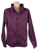 SIGNATURE Women's Stand Collar Fleece Full Zip Jacket, Size S, 96% Polyeste