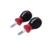 2 x WIHA Stubby Slotted Screwdriver Sets with 1/4 by 1-Inch and Stubby Phil