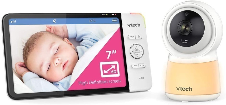 VTECH 7" Smart Wi-Fi 1080p HD Video Monitor with Remote Access.
