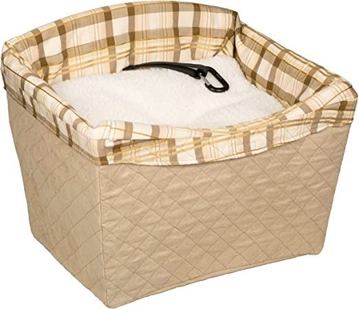 PETSAFE Happy Ride Quilted Safety Seat, Jumbo Size, Colour Tan, PTV17-16912