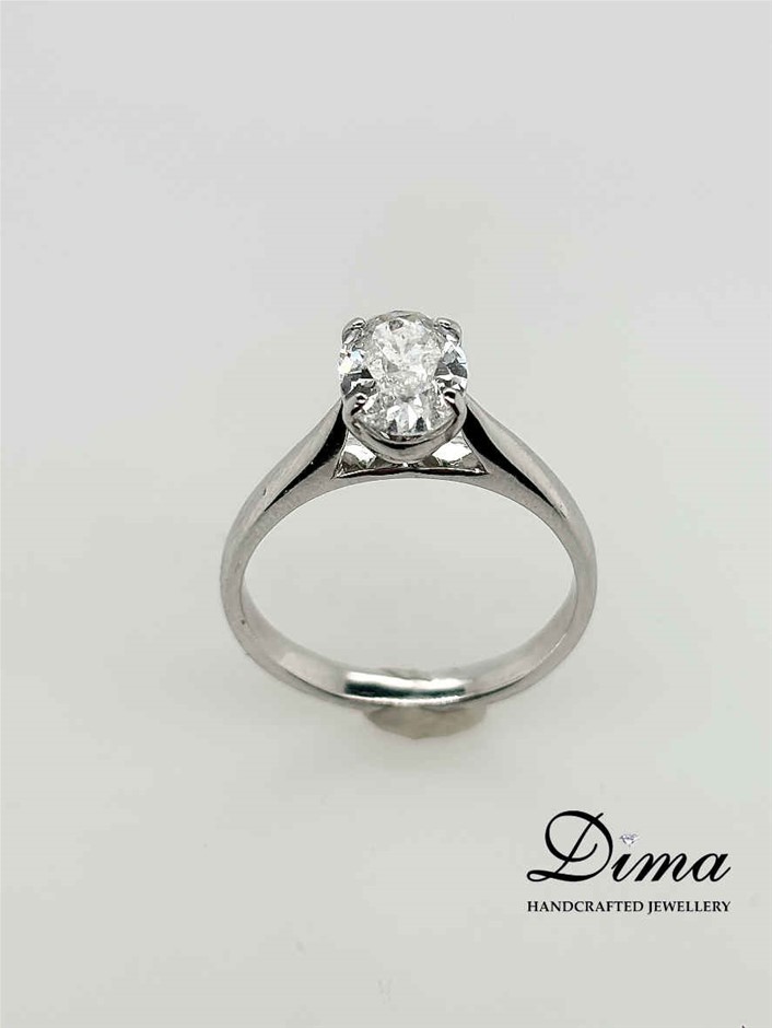 18ct white gold diamond ring