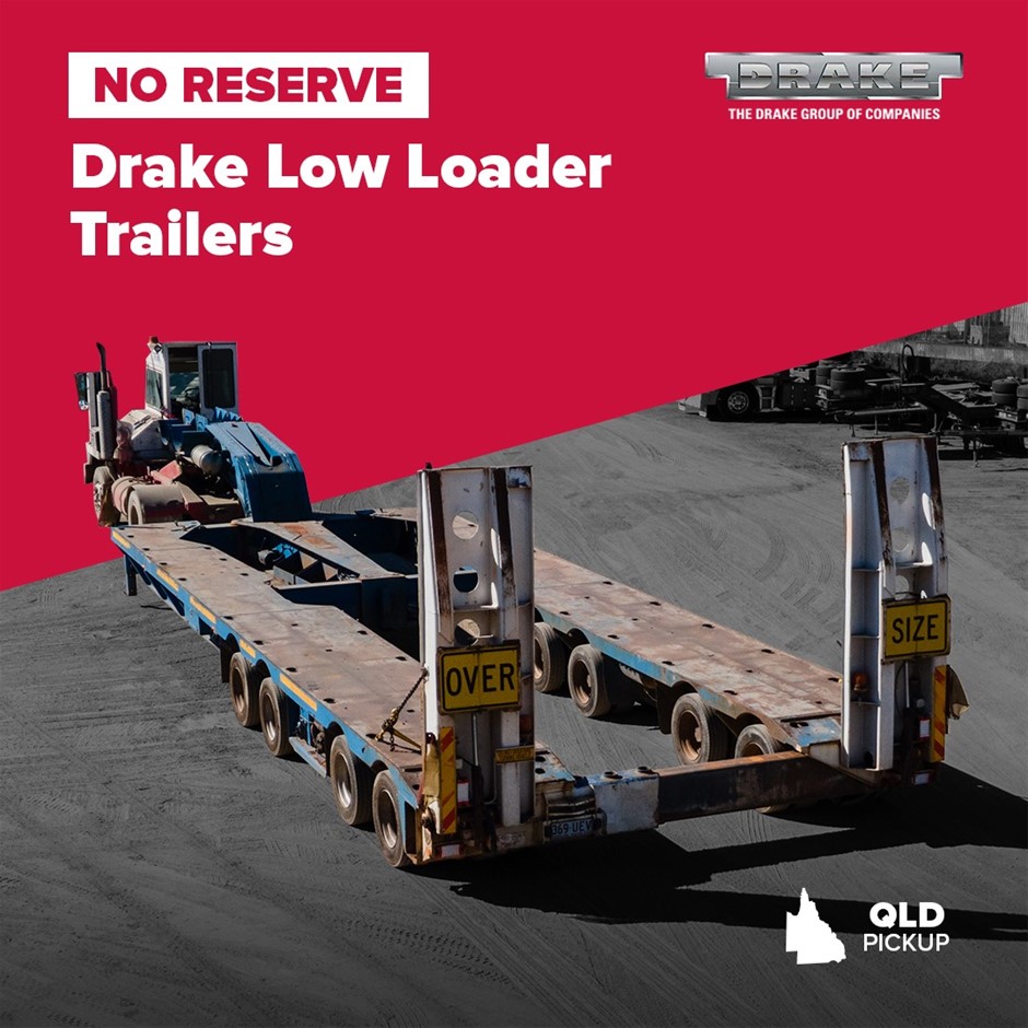 No Reserve Drake Trailers & 2011 Kenworth T909 Truck