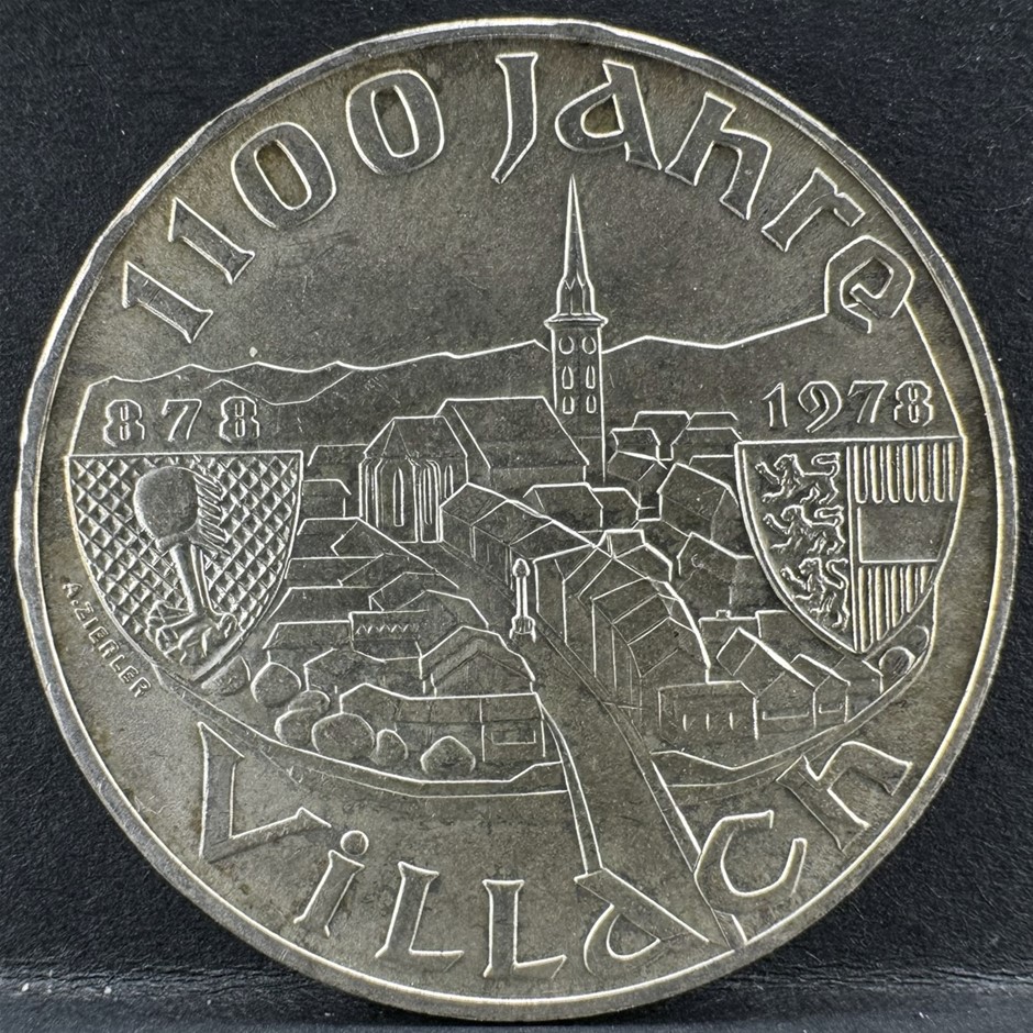 No Reserve Vintage 100 Schilling Silver Coins