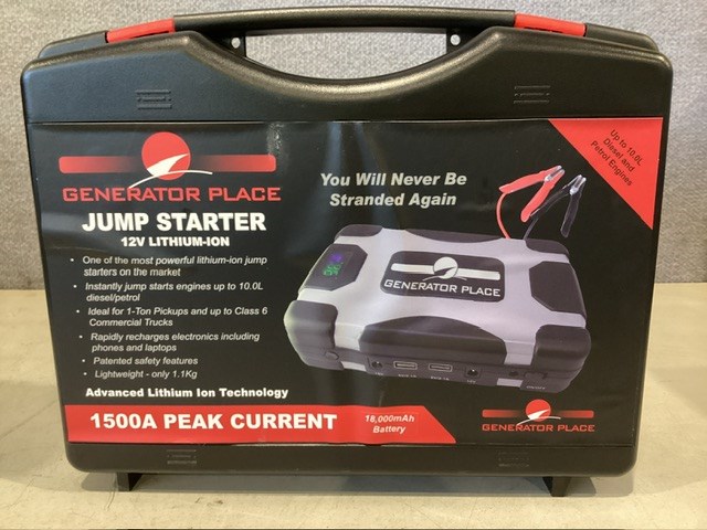 Generator Place 12v Lithium-Ion Jump Starter Pack Auction (0015-8019068 ...