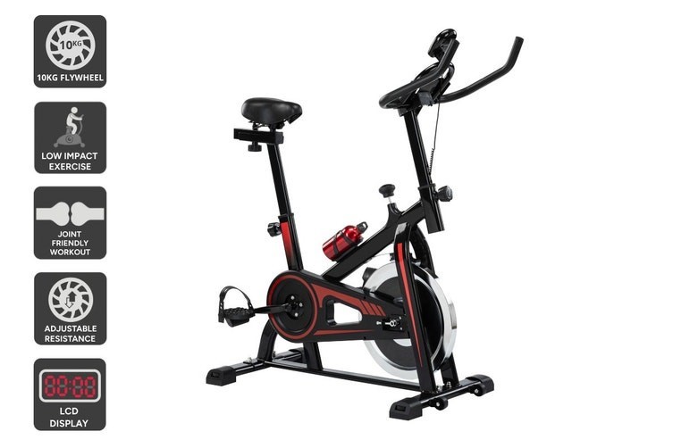 Fortis 10kg Flywheel Spin Bike (99.5x24.5x84.5cm)