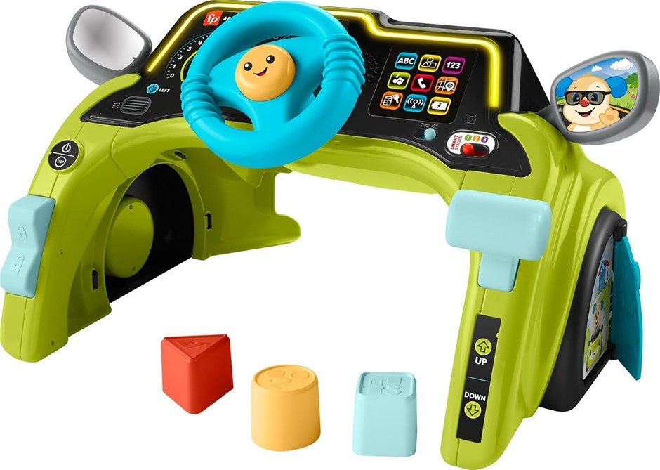FISHER-PRICE Baby & Toddler Learning Toy Laugh & Learn Sit & Steer Driver C