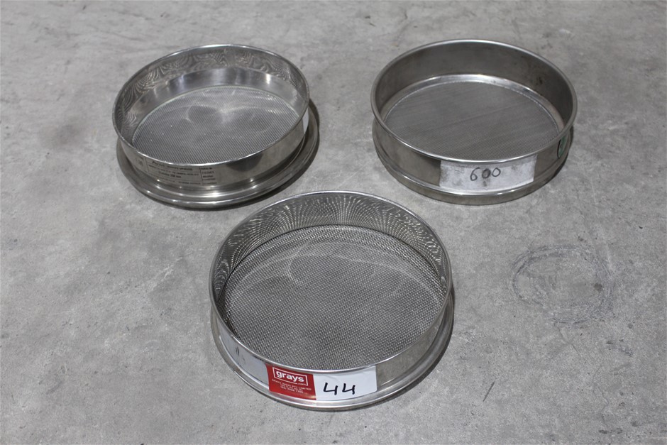 3 x S/S Laboratory 200mm dia Sifters Auction (0044-5057691) | Grays ...