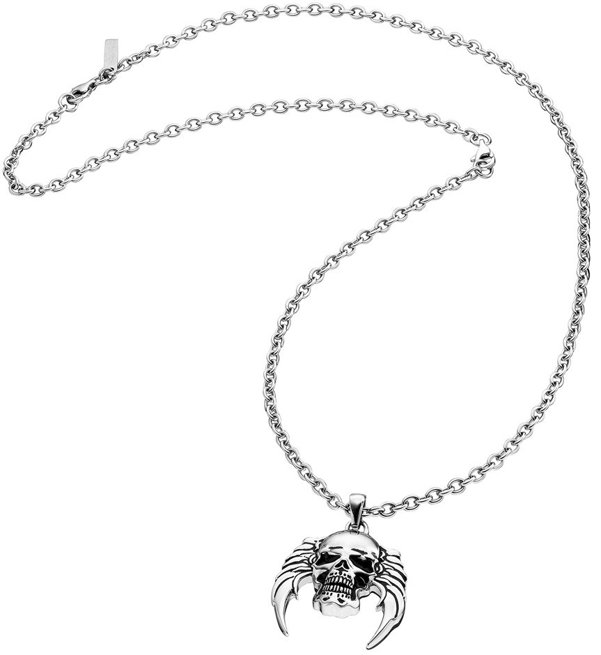 Police Banshee Mens Skull Pendant Neckla