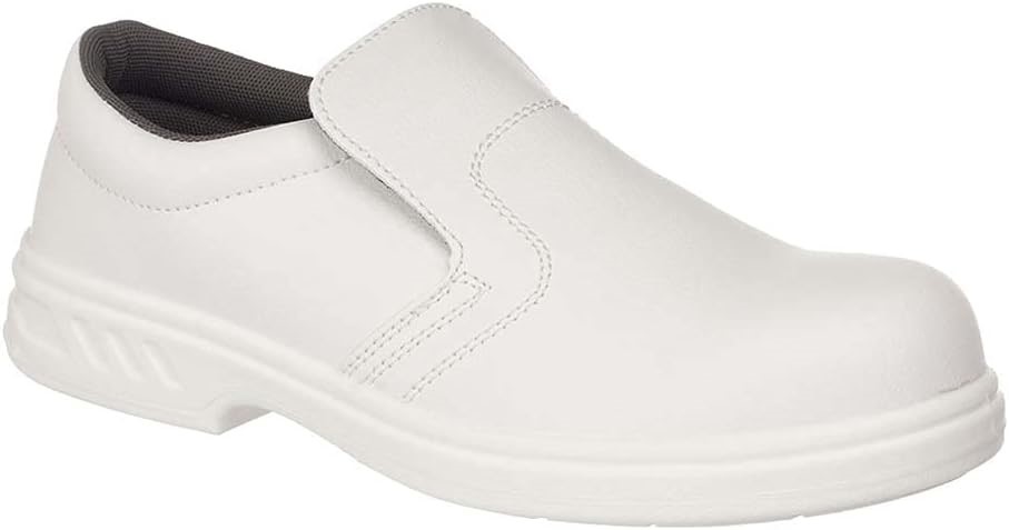 PORTWEST Steelite Slip On Safety Shoe, Size EU 35 / UK 2 / US 3, Colour: Wh