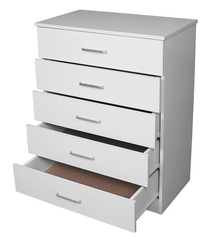 Classic Elegance: Five-Drawer Chest for Organized Living
