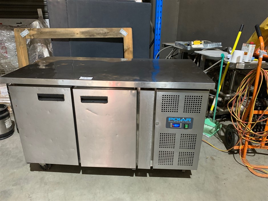 2 Door Polar Fridge Stainless Steel Work Bench Auction (0016-5057791 ...