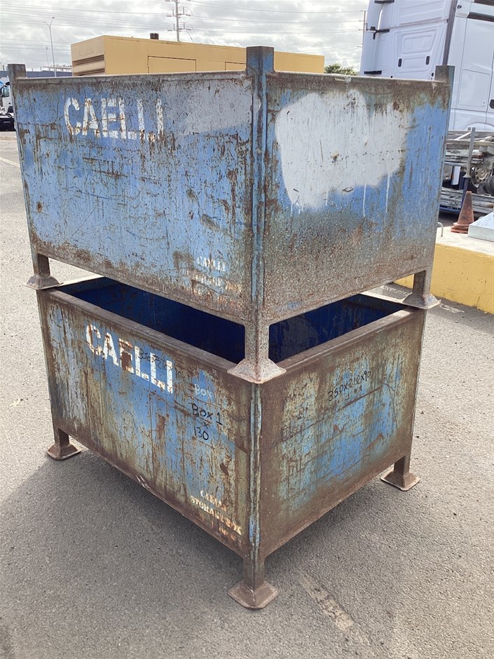 2 x Metal Stillage Storage Boxes Auction (0001-3030541) | Grays Australia