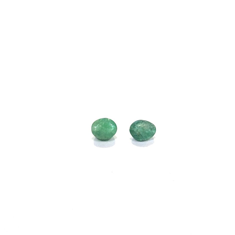 0.63 Ct - 2 Pcs Emerald