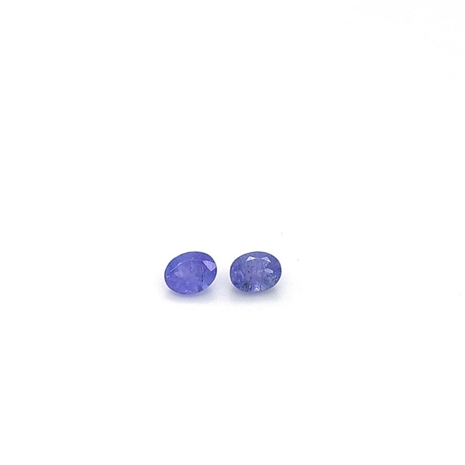 0.81 Ct - Pair of Tanzanite