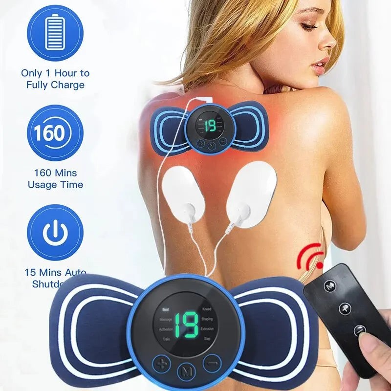 Portable Electric Neck Massager with Remote
