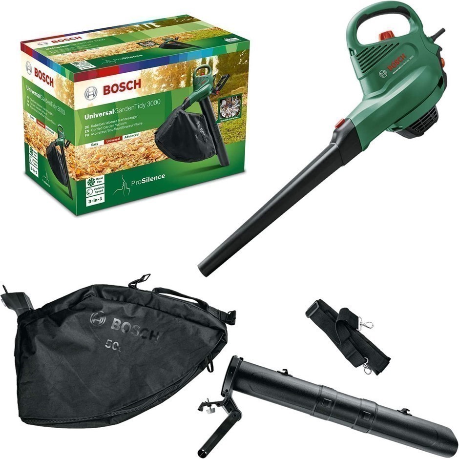 BOSCH 2300V Electric Leaf Blower and Vacuum UniversalGardenTidy 3000.