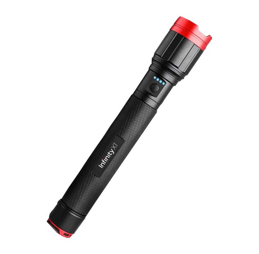 INFINITY X1 Dual Power 5000 Lumens Flashlight, Rechargeable. NB: Minor use.
