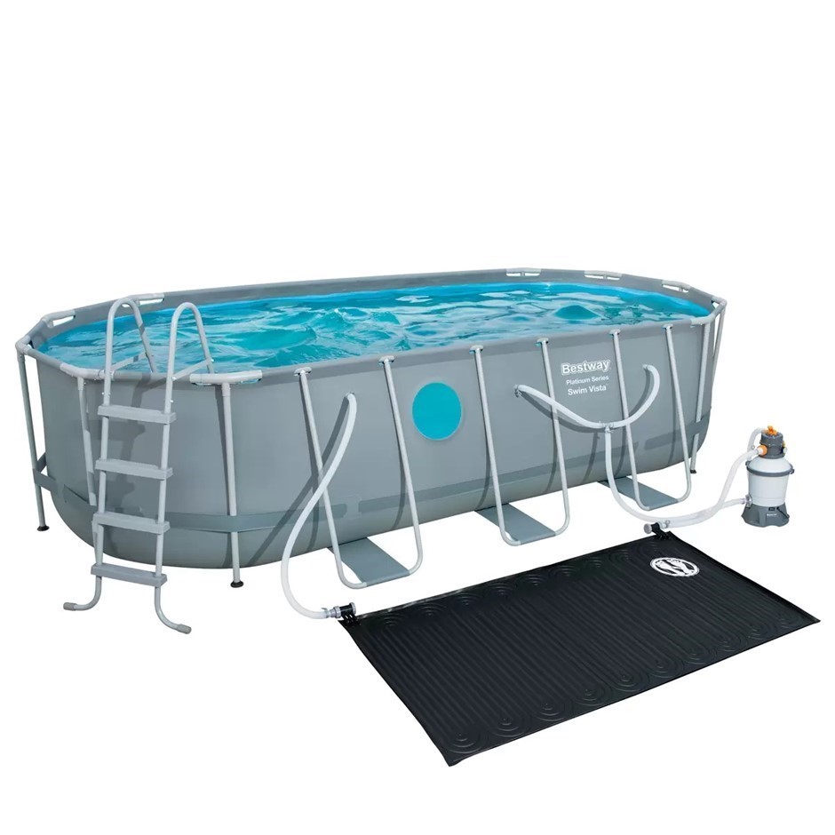 BESTWAY Platinum Series Power Steel 5.49M Oval Pool With Pump, 13,430L, Mod