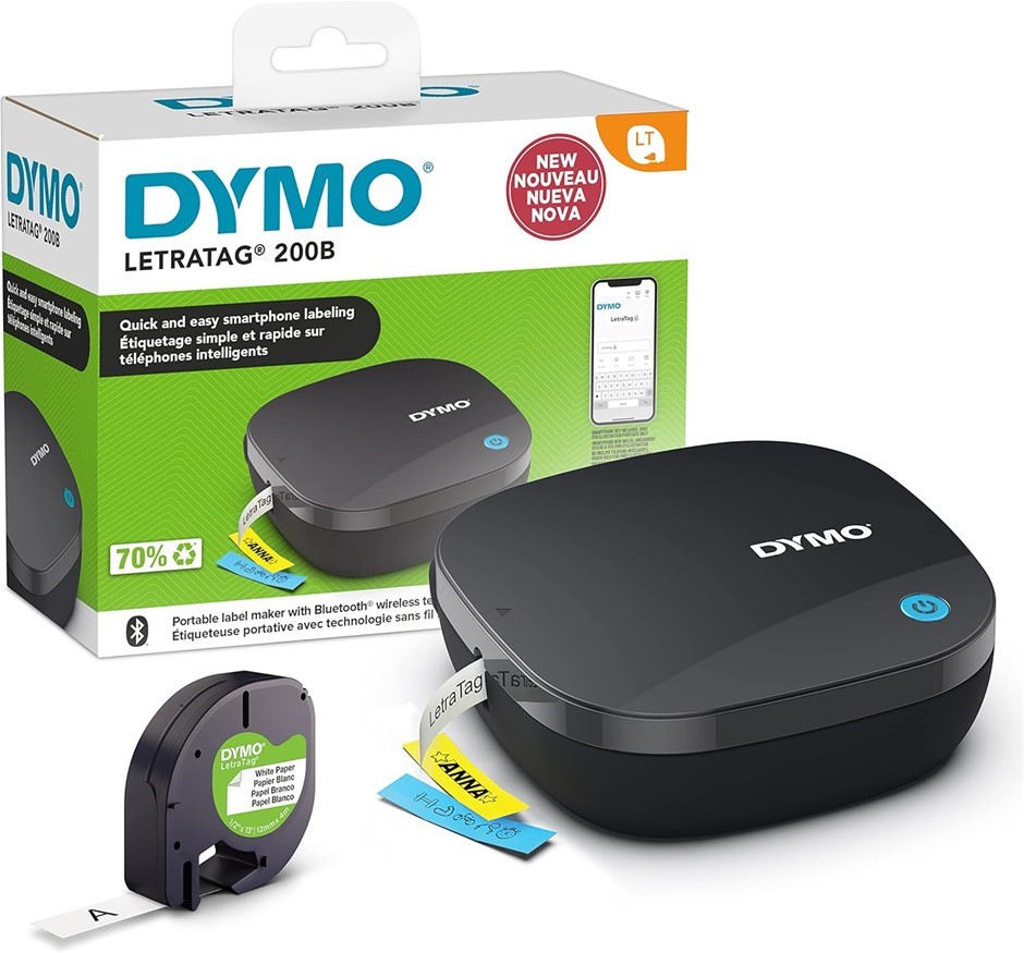 DYMO LetraTag 200B Bluetooth Label Maker Value Pack | Compact Label Printer