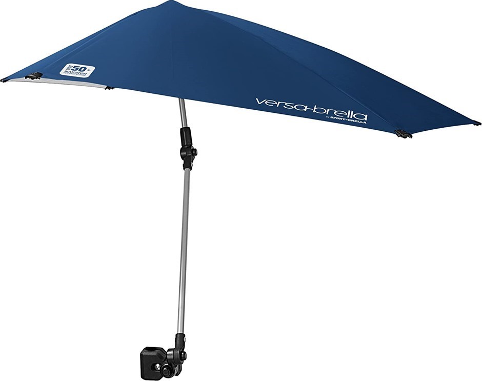 SPORT-BRELLA Versa-Brella SPF 50+ Adjustable Umbrella with Universal Clamp,