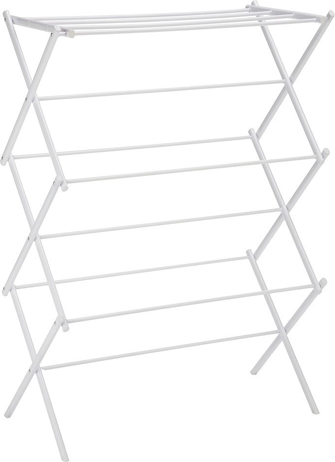 AMAZON BASICS Foldable Drying Rack - White.