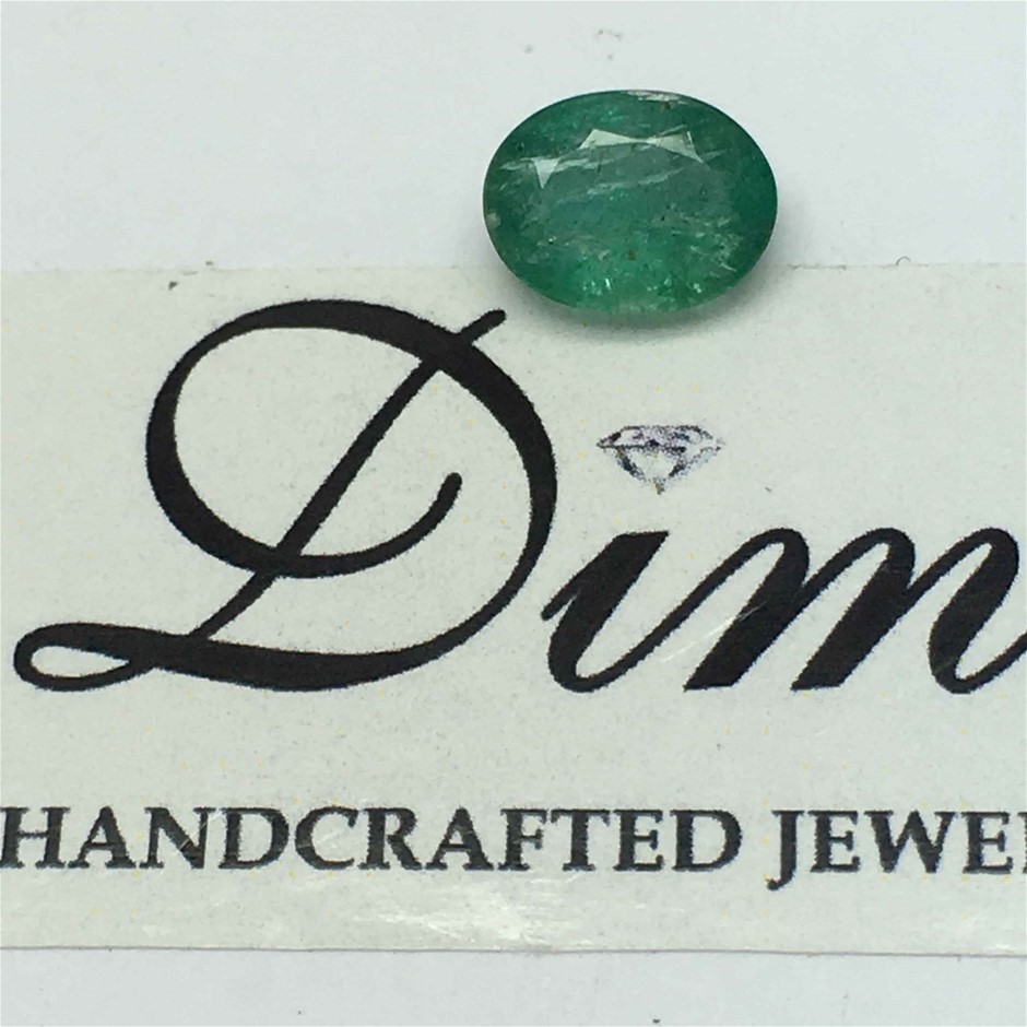 One Stone Emerald Oval 1.23ct