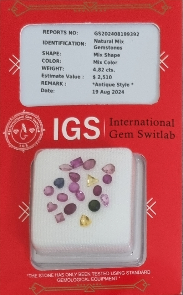4.84 Carat Natural Gemstones