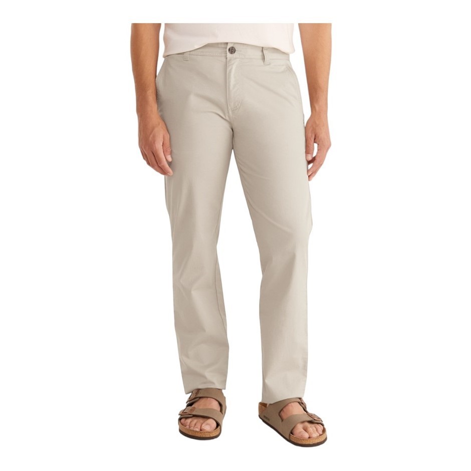 SPORTSCRAFT Men's Lightweight Chino Pants, Size 36, 97% Cotton, Stone, AG20