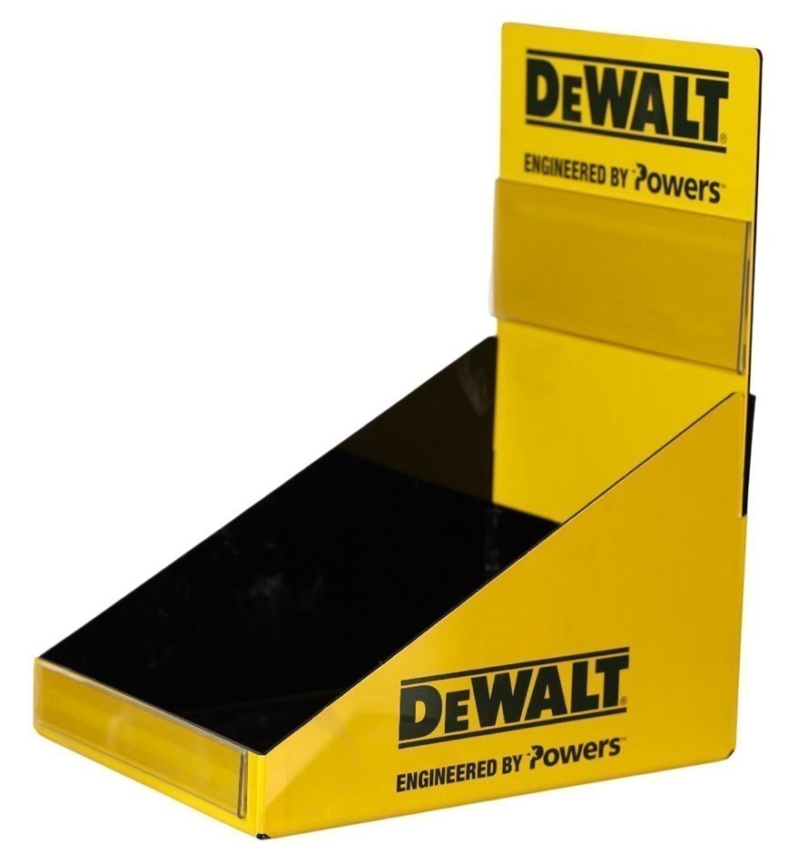 10 x DeWALT Perspex Counter Diplay Boxes 17mm x 23mm x 15mm deep.