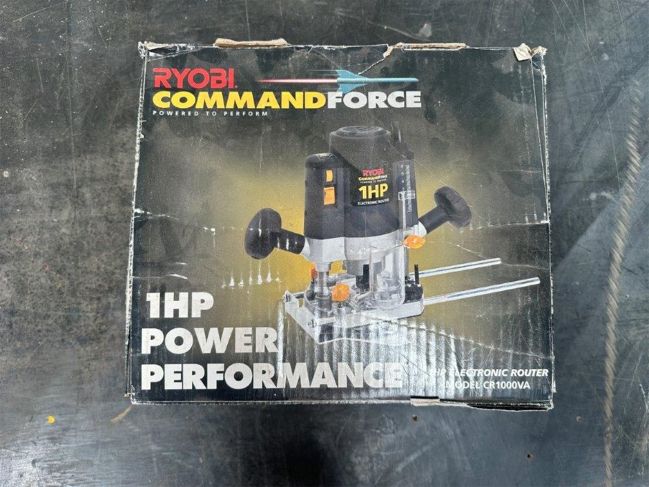 Ryobi Command Force 1HP Electronic Router Auction (0046-3030925 ...