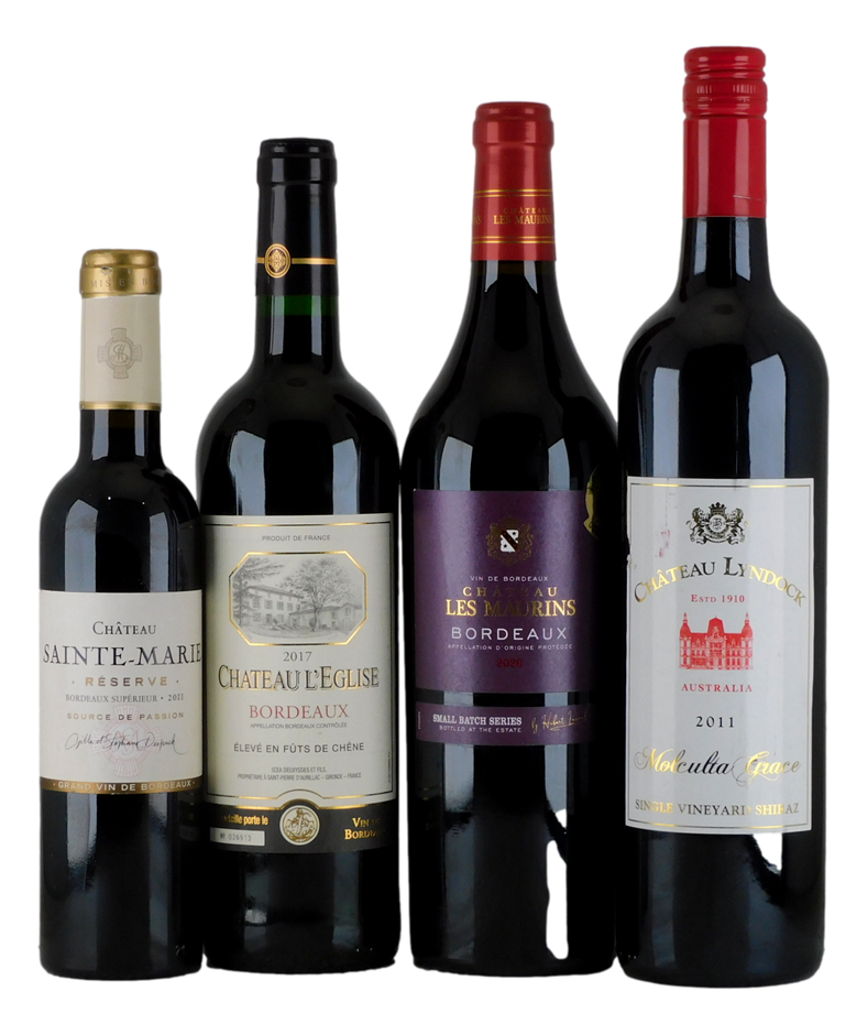 Mixed Pack of Red Wine (3x 750mL), (1x 375mL), Multi-Region