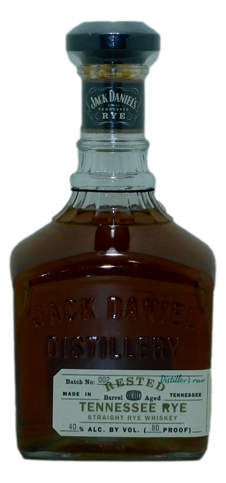 Jack Daniels Rested Tennessee Rye. Batch No.002 (1x 700mL). USA ...