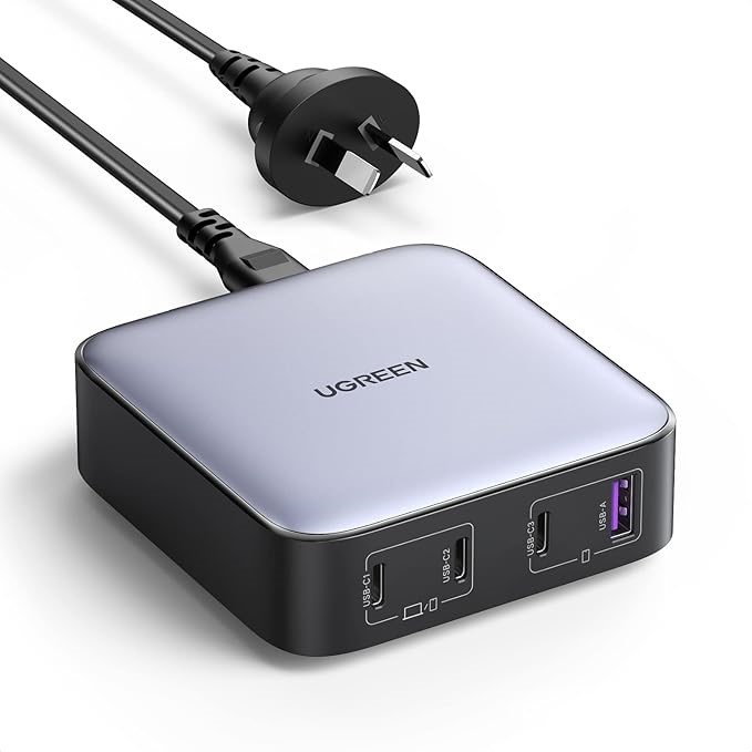 UGREEN 100W USB C Charger, Nexode 4 Ports Charging Station, Fast Laptop GaN