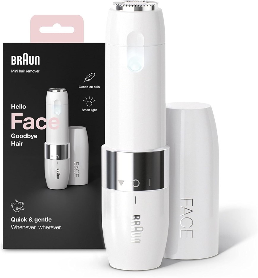 BRAUN Face Mini Hair Remover. NB: Minor Used.