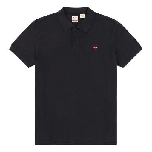 LEVI'S Men's Housemark Polo, Size XL, 100% Cotton, Black (0007), 358830007.