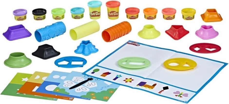 3 x PLAY-DOH Shapes and Colors Playset.