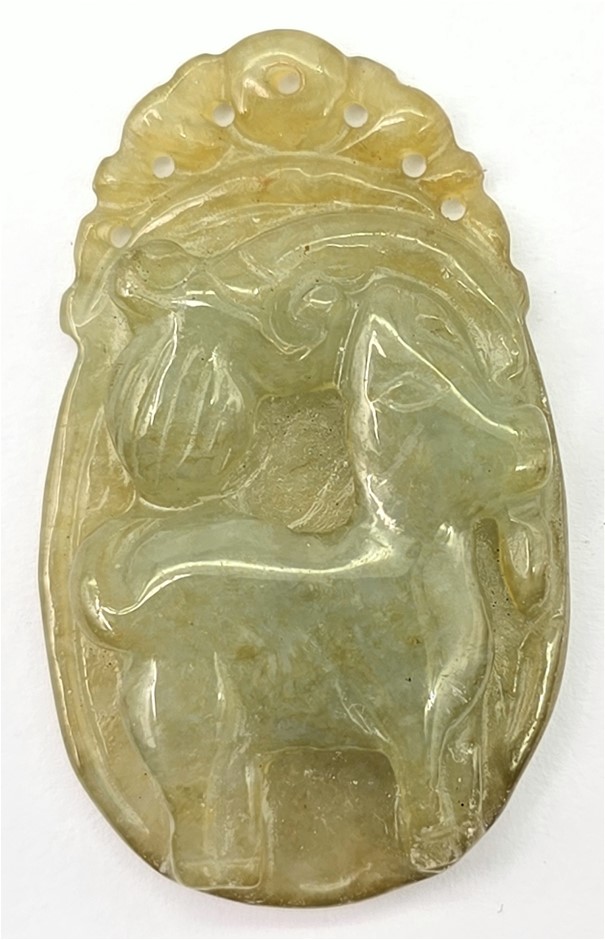 No Reserve Antique Jade And Gold