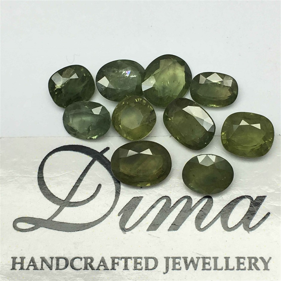 Ten Loose Sapphire, 14.04ct in Total