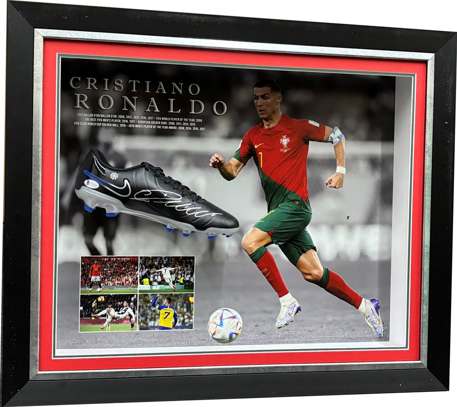 signed cristiano ronaldo boot