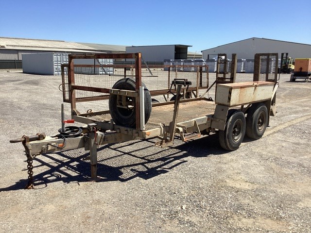 1990 Engineering Works Shepparton Tandem Axle Plant Trailer Auction ...