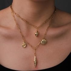 Elegant 18K Yellow Gold plated Simulated Diamond Necklace